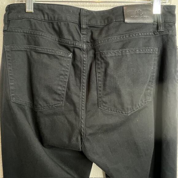 Lauren Ralph Lauren Size 10 Black Straight Jeans - Picture 6 of 10